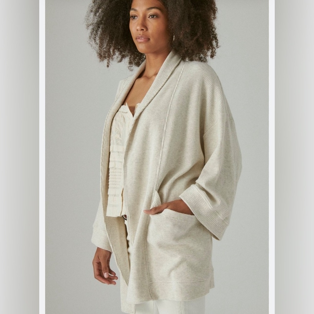 Waffle Textured Kimono size OS - Picture 2 of 10
